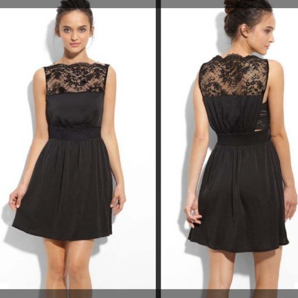 Black lace dress